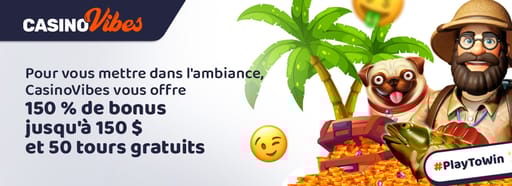 Bonus de bienvenue CasinoVibes