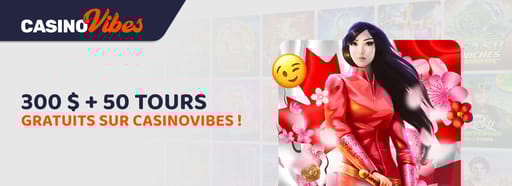 Bonus de bienvenue CasinoVibes