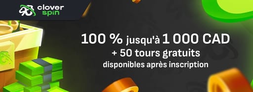 Bonus de bienvenue Cloverspin