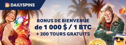 Bonus de bienvenue Dailyspins Casino