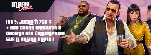 Bonus de bienvenue Mafia Casino