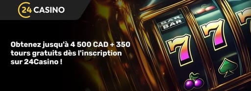Le bonus de bienvenue de 24casino