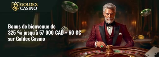 le bonus de bienvenue de goldex casino