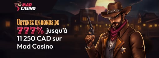 S&rsquo;inscrire sur mad casino et obtenir un bonus de bienvenue