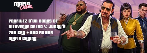 le bonus de bienvenue de mafia casino