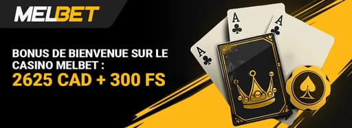 bonus de bienvenue Melbet Casino