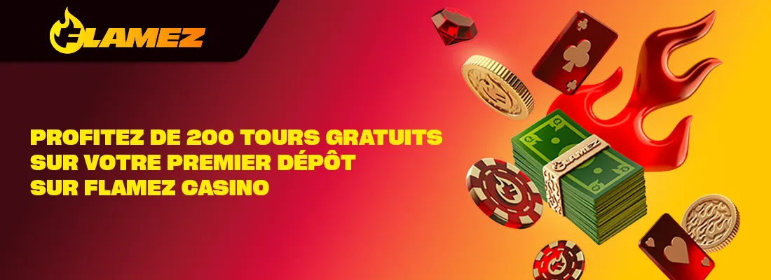 Le bonus de bienvenue flamez casino