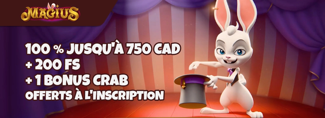 Le bonus de bienvenue magius casino